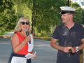 Mrs Anne-Marget Hellen, the Director of Tourism Center of City Turku, presented the greetings of the City to the Regatta. Mr Markus Blomquist is the Commodore of the organizing yacht club, Airisto Segelsällskap. 