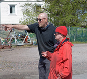 Ms Eva Lindgren, the CEO of the boatyard, and Mr Aleksi Koskelin, the partner in ownership of SAGITTA.